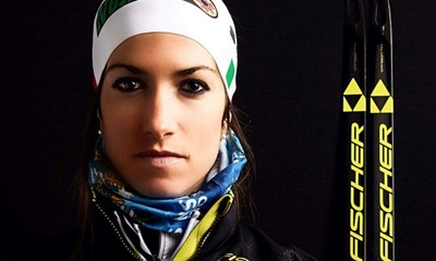 Ilaria Debertolis : Une skieuse de fond bien concentrée.
