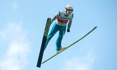 Simon Ammann : En plein vol.