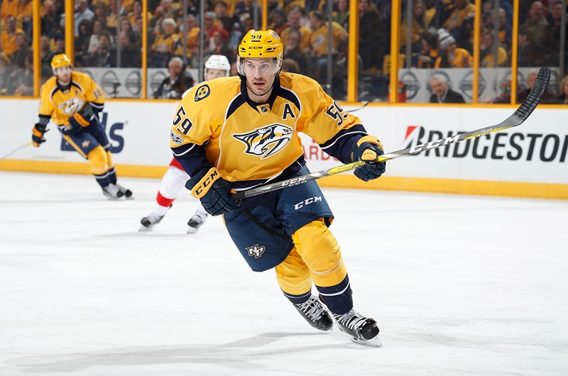 Roman Josi: In action.
