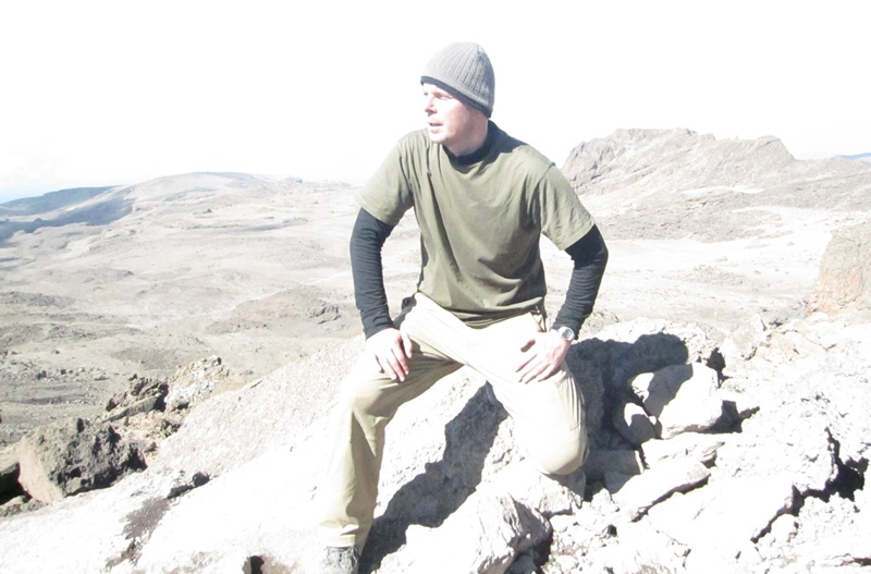 Thomas Kieller: A break on Kilimanjaro.